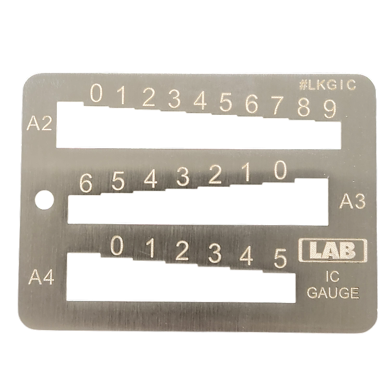 LAB Key Gauge Interchangeable Core A2/A3/A4