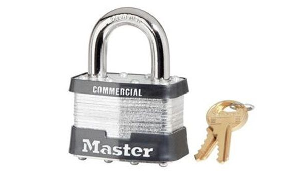 Master Lock 5 KA / 2 inch/ Padlock Laminated Steel (Candado de Acero) A112 -M1 KEYS