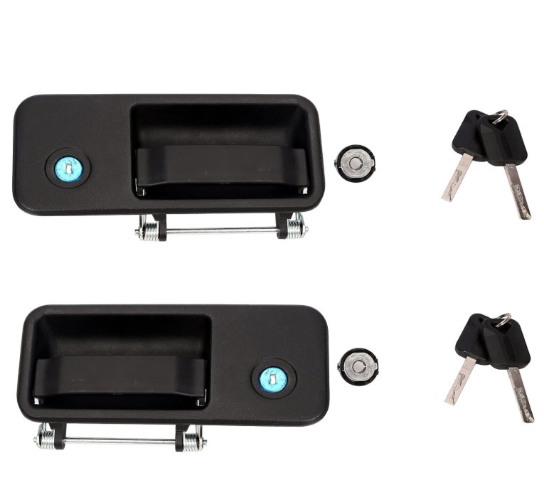 Front Exterior Door Handle with Keys / Left Door Handle
