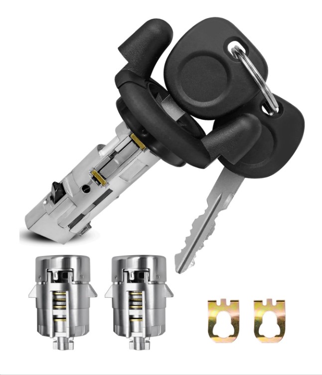 GM 1999-2002 Ignition Cylinder & Door Lock Set For Chevrolet (B102)