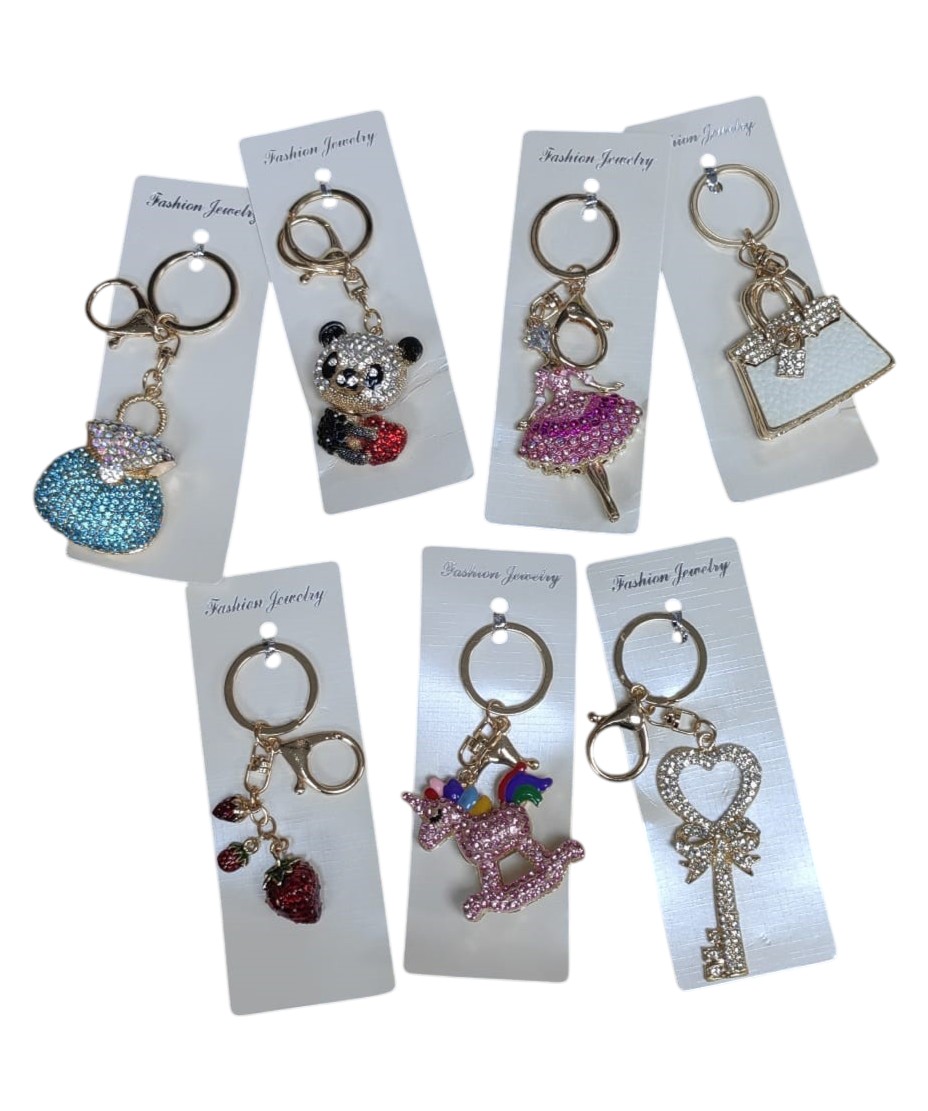 KEYCHAIN DIAMOND  MULTIPLE DESIGNS - (LLAVERO  VARIOS MODELOS)