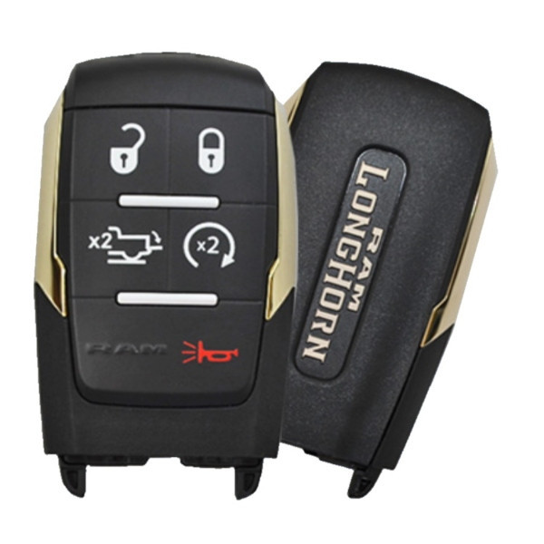 9-24 DODGE RAM Longhorn (Gold) - SMART KEY - GQ4-76T 4+1 RST, TLG PN: 68375456AB/AA/AC