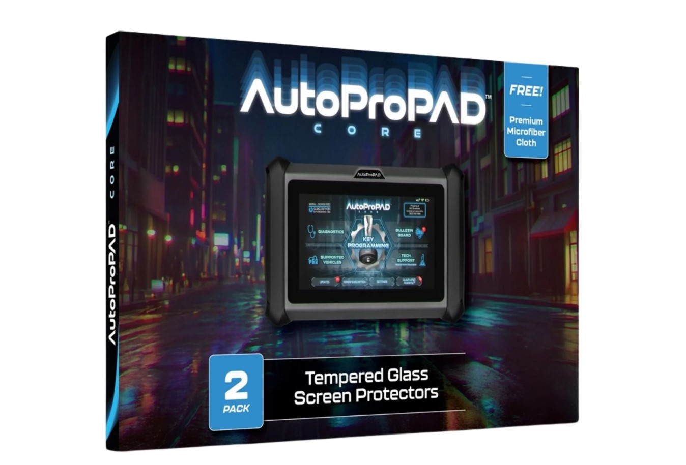 AutoProPAD -  Core Tempered Glass Screen Protectors - 2 PACK  - 7