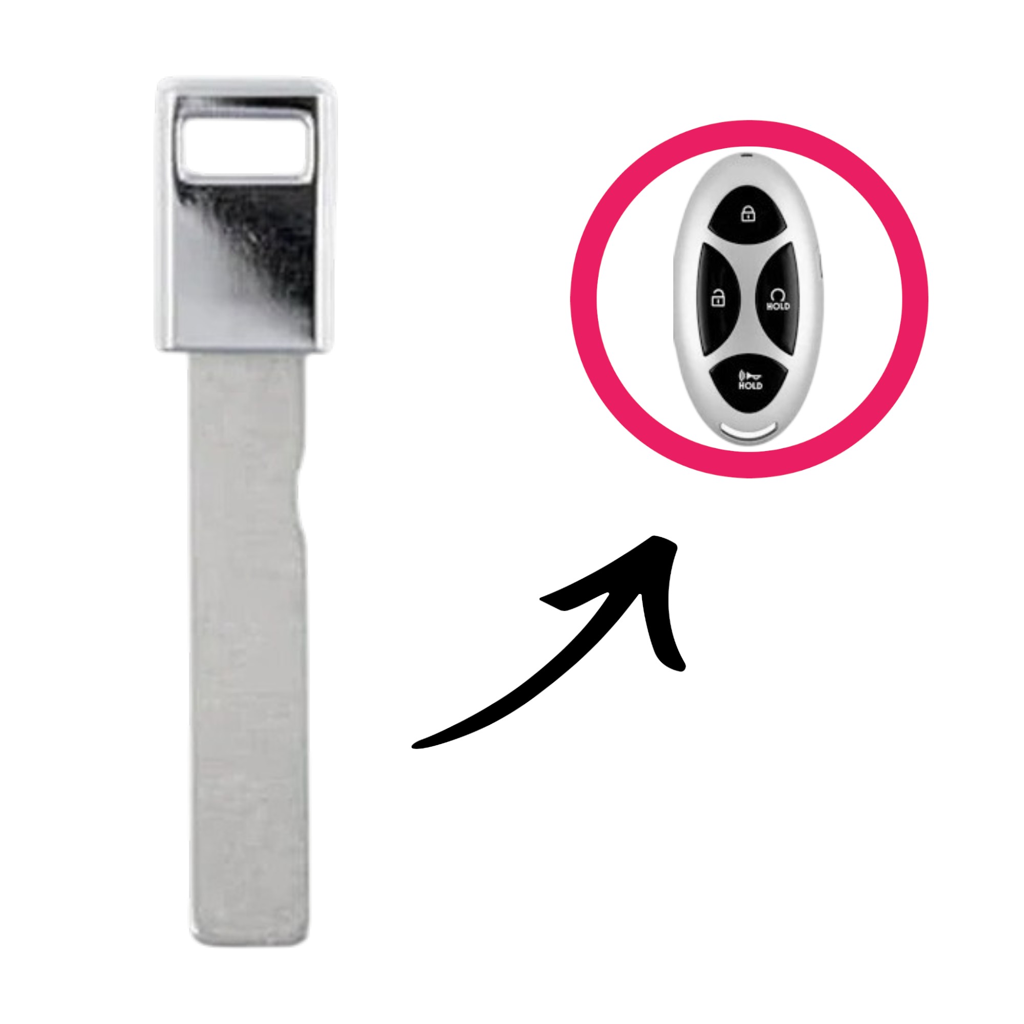 2023-2025 Hyundai Sonata Smart Key Insert  -  PN: 81996-AA540