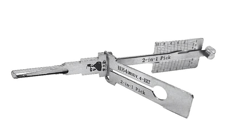 ORIGINAL LISHI - HU64-8910 V4 Mercedes Benz / 10-Cut / 2-in-1 Pick & Decoder / AG / Exterior