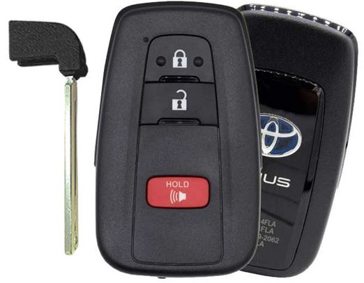 TOYOTA PRIUS - SMART KEY-  HYQ14FLA 2+1 - 89904-47710 - Hybrid Models Blue LOGO