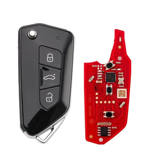 Xhorse XKGA83EN -  2nd Generation Universal Wired - Flip Remote Key – All-Black Edition