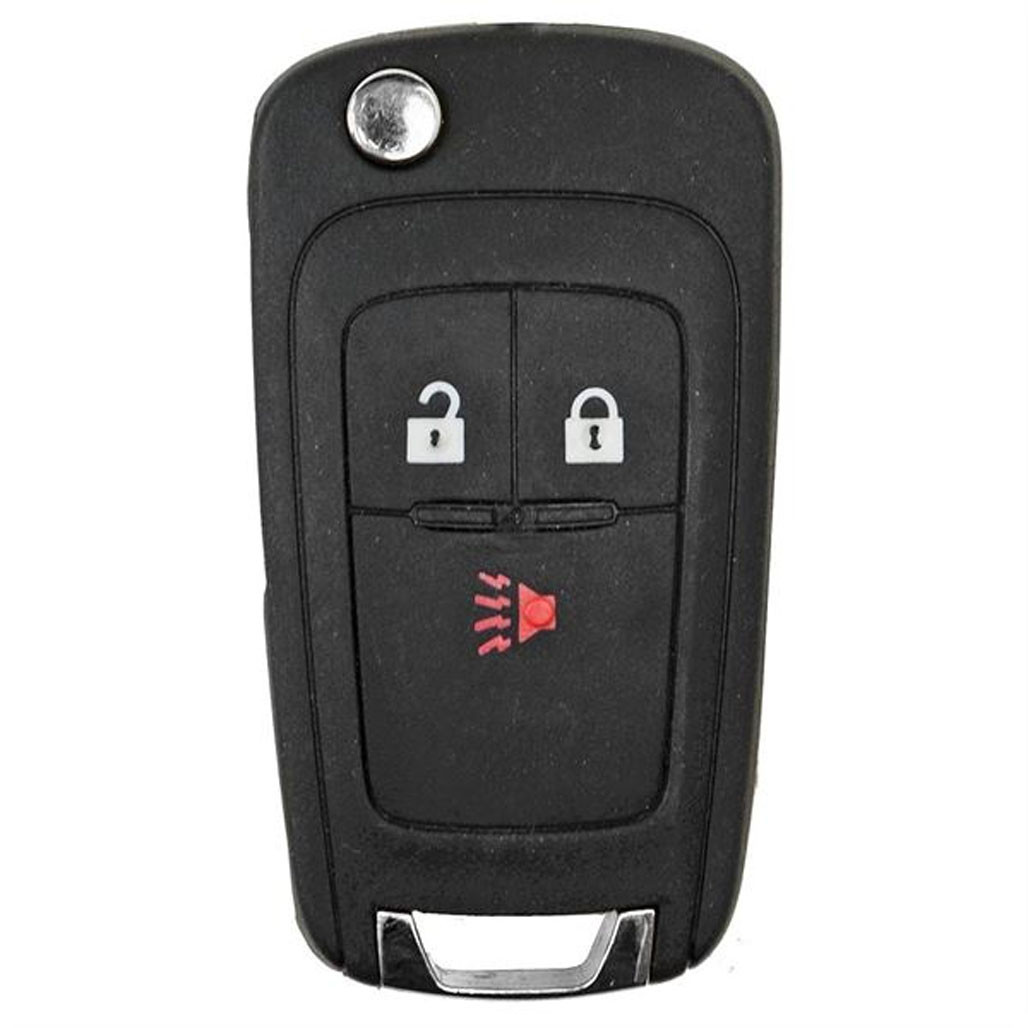 FLIP KEY CHEVROLET A2GM3AFUS03 2+1 Buttons: Lock, Unlock, Panic Frequency: 315 Mhz Battery: CR2025