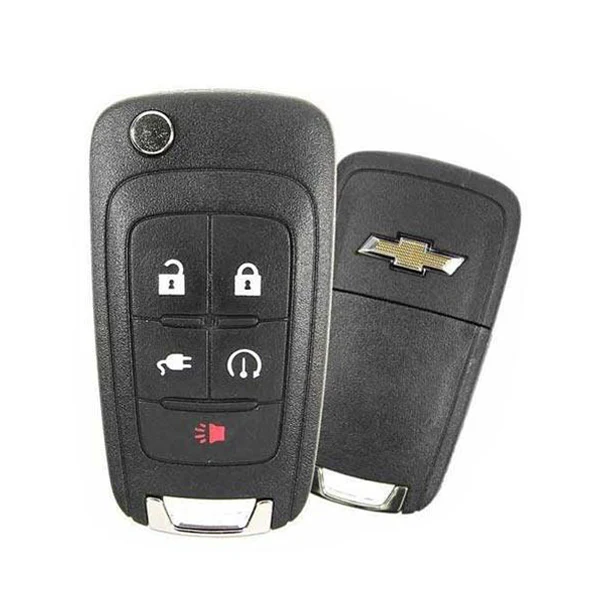 2011-2015 Chevrolet Volt / 5-Button Flip Key w/ Plug-In / PN: 22923862 / OHT05918179 / PEPS