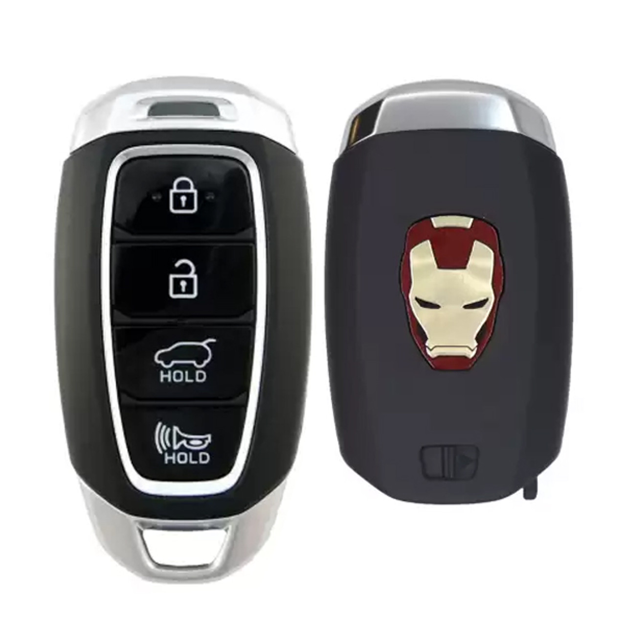 2019-2021 HUNDAI KONA - SMART KEY - TQ8-FOB-4F18 - 3+1 HATCH - PN: 95440-J9010 (Iron Man Logo)