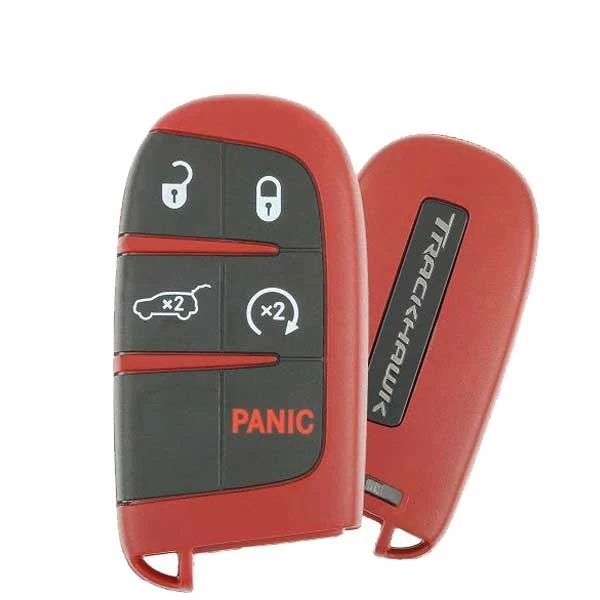 2018-2022 JEEP GRAND CHEROKEE TRACKHAWK - SMART KEY - M3N-40821302 4+1 RST, H. PN: 68340304AA RED