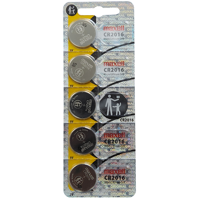 MAXELL CR2016 CELL BATTERY 5 PACK