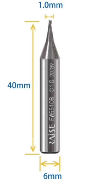 RAISE KEY CUTTER 1.0XD6X40X3F