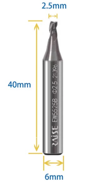 RAISE KEY CUTTER 2.5XD6X40X3F