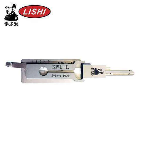 ORIGINAL LISHI - KW1-L / 5-Pin Kwikset Keyway Tool / 2-in-1 Pick & Decoder / Left Hand and Reverse