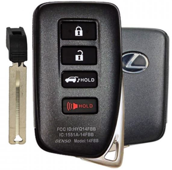 16-21 LEXUS - SMART KEY - HYQ14FBB  (0010, G) PN: 89904-0E160, 89904-0E170h, 89904-48C30 3+1 H.