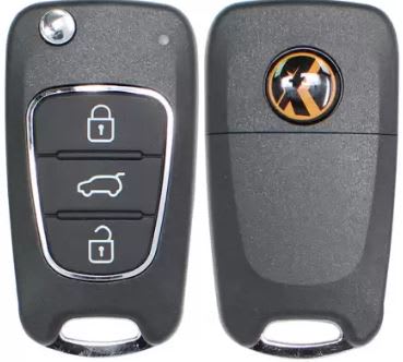 XNHY02 XHORSE FLIP REMOTE KEY HYUNDAI STYLE 3 BUTTONS (WIRELESS)